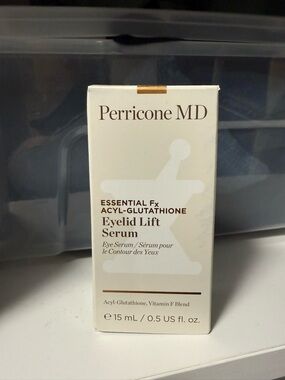 Perricone MD Eyelid Lift Serum Cream White and Gold Accents